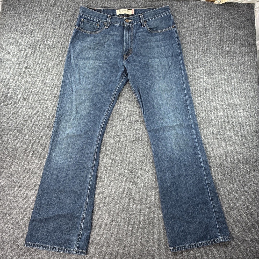 Y2K Levi's 527 Boot Cut Jeans Mens Sz 34x34 Blue Denim Medium Wash Cotton Cowboy